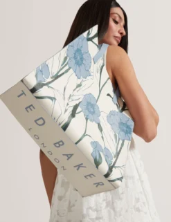 Große Tasche mit Blumenmuster