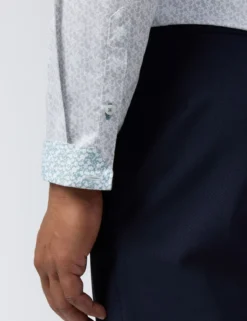 Hemd aus Stretch-Baumwolle mit dezentem Blumenmuster