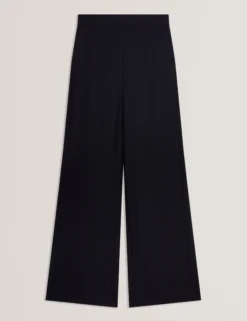 Hochtaillierte Schlupfhose mit weitem Bein