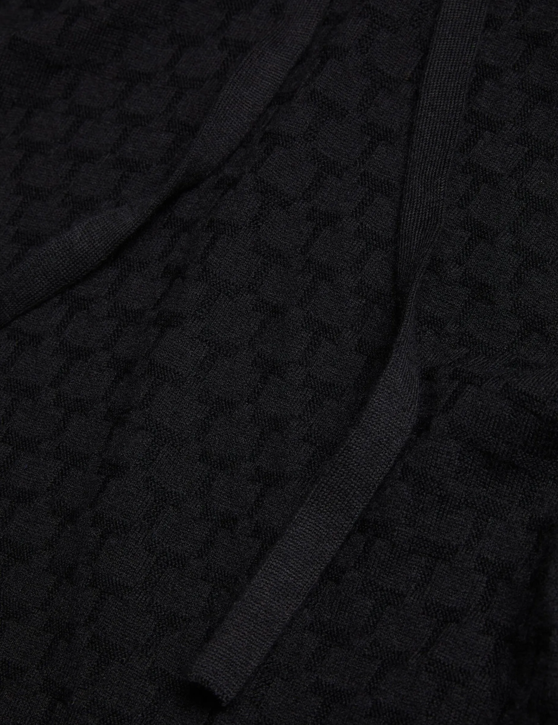 Hoodie aus strukturiertem T-Strick-Wollmischgewebe
