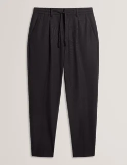 Hose mit Waffelstruktur und schmal zulaufendem Bein