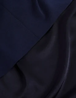 2-in-1 Satin-Unterkleid mit Strickoberteil