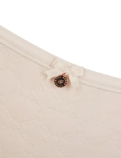 Jacquard-Mesh-Slips mit mittelhohem Bund