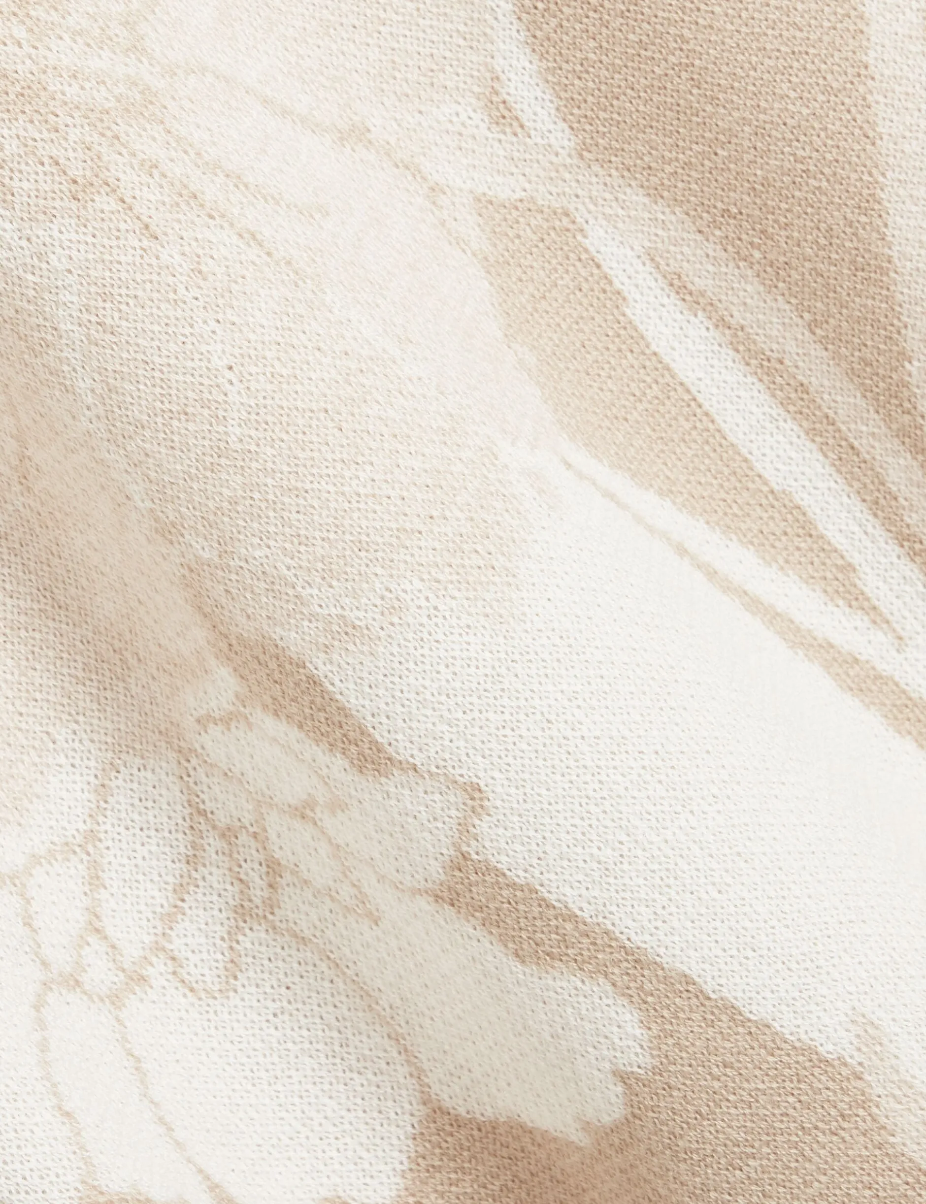 Jacquard-T-Shirt aus botanischer Wollmischung