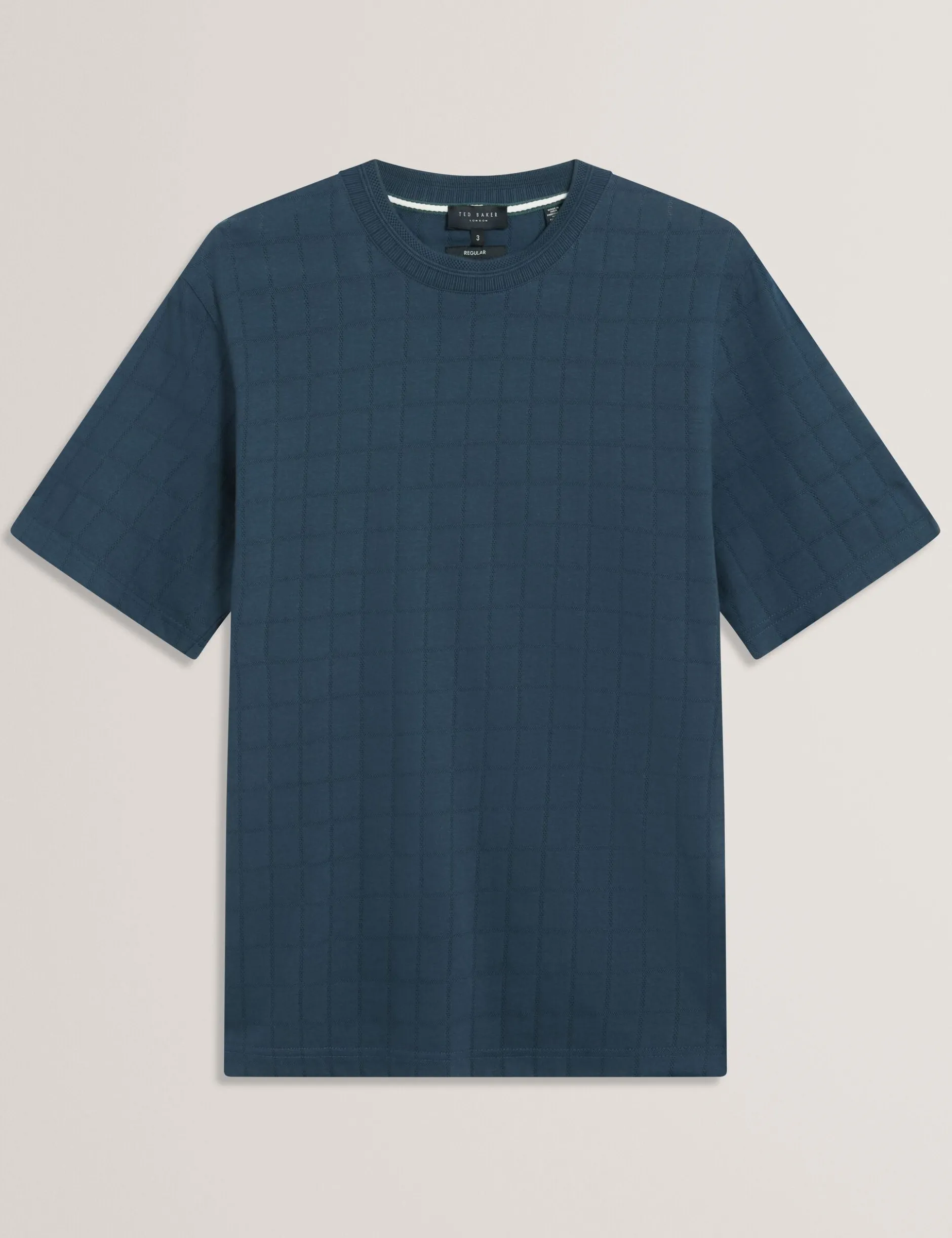 Jacquard-T-Shirt aus strukturierter Baumwolle