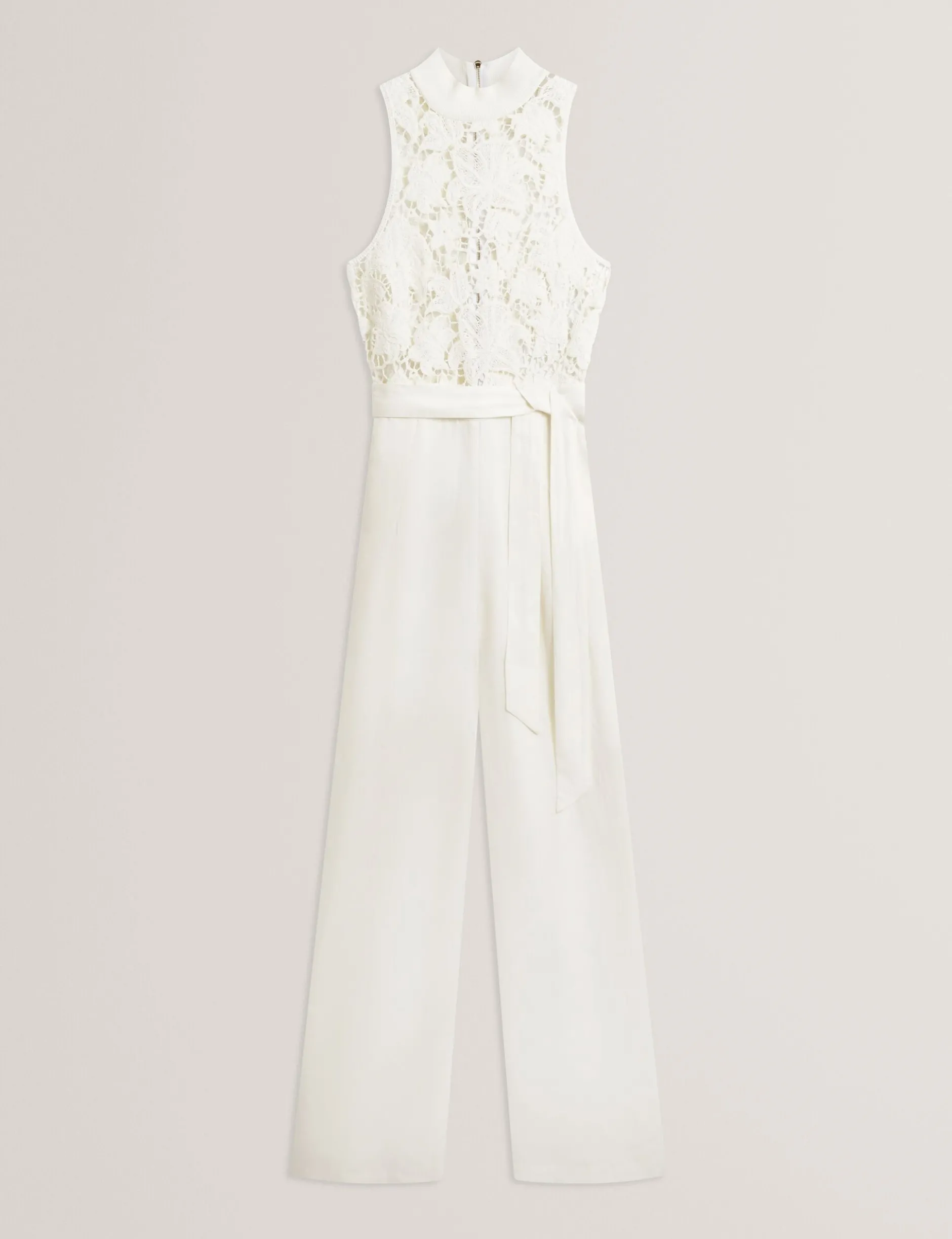 Jumpsuit mit Häkelspitze und weitem Bein