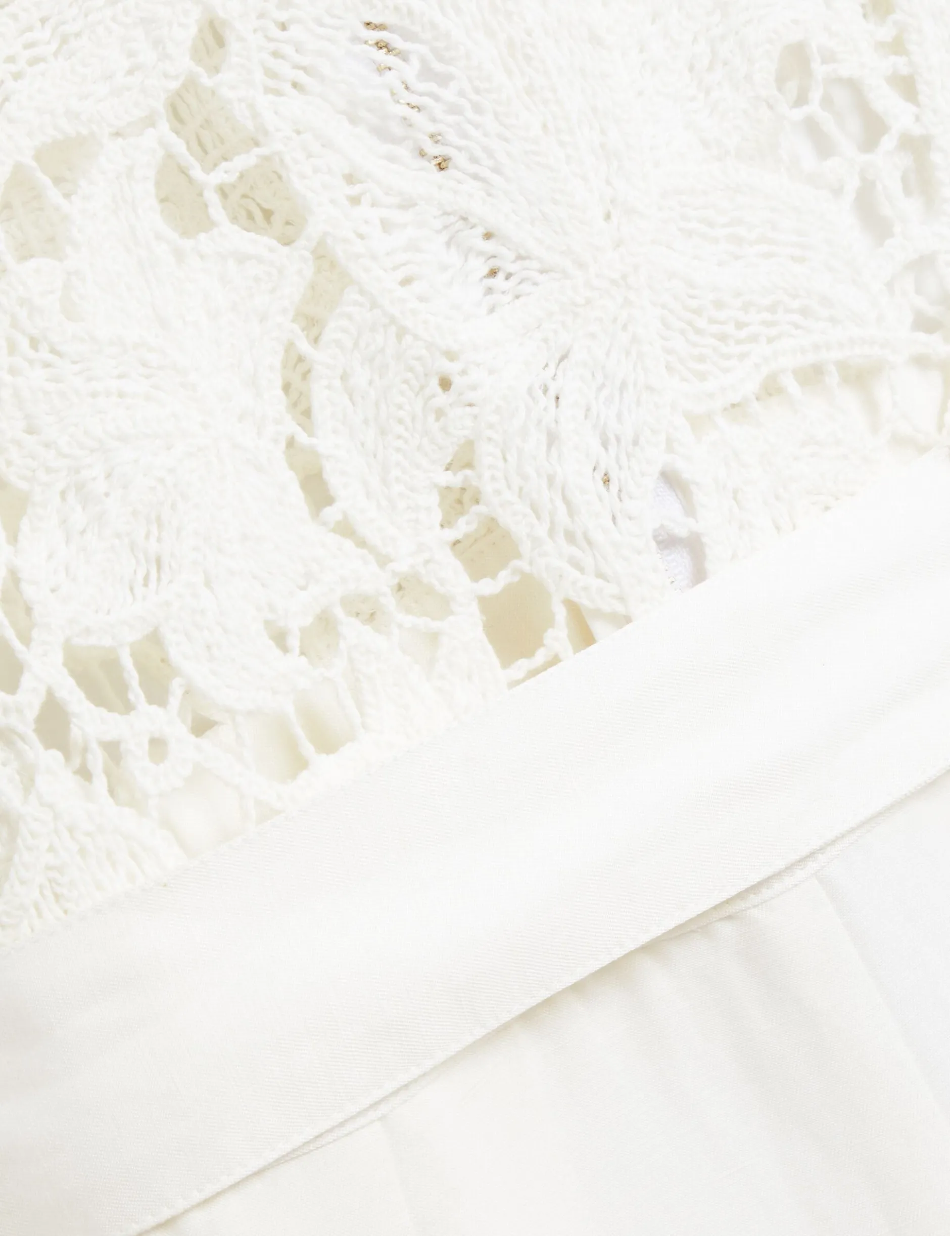 Jumpsuit mit Häkelspitze und weitem Bein