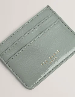 Kartenhalter aus geknittertem Lackleder