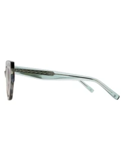 Klobige Cat-Eye-Sonnenbrille aus Acetat