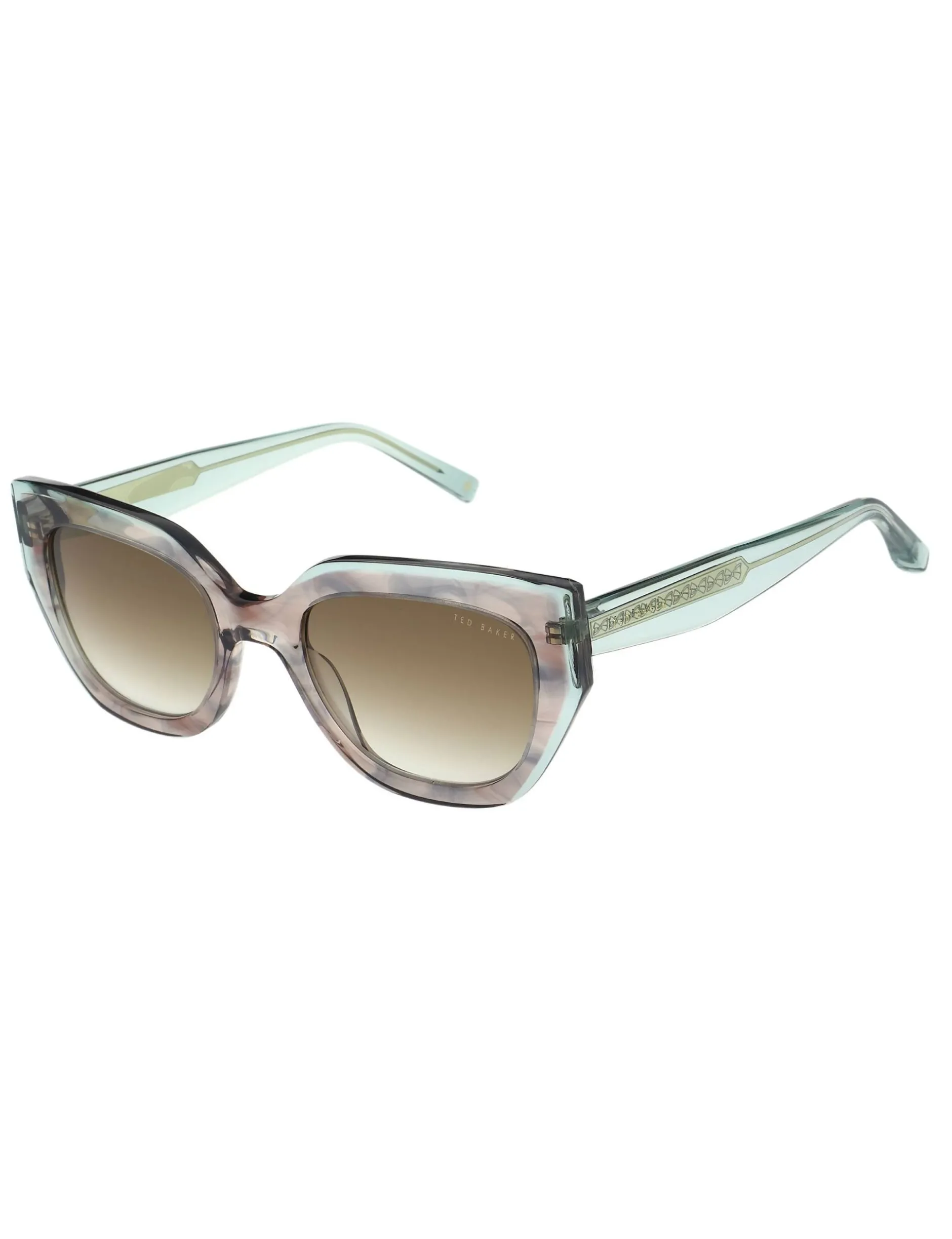 Klobige Cat-Eye-Sonnenbrille aus Acetat