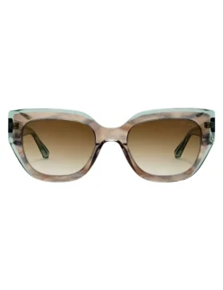 Klobige Cat-Eye-Sonnenbrille aus Acetat