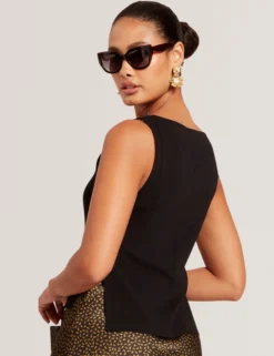 Klobige Cat-Eye-Sonnenbrille aus Acetat
