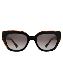 Klobige Cat-Eye-Sonnenbrille aus Acetat