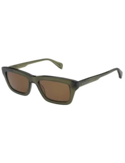 Klobige rechteckige Acetat-Sonnenbrille