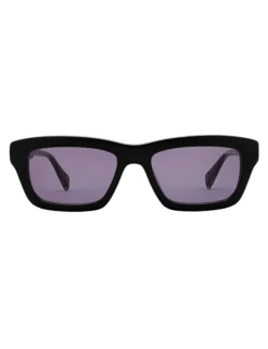 Klobige rechteckige Acetat-Sonnenbrille