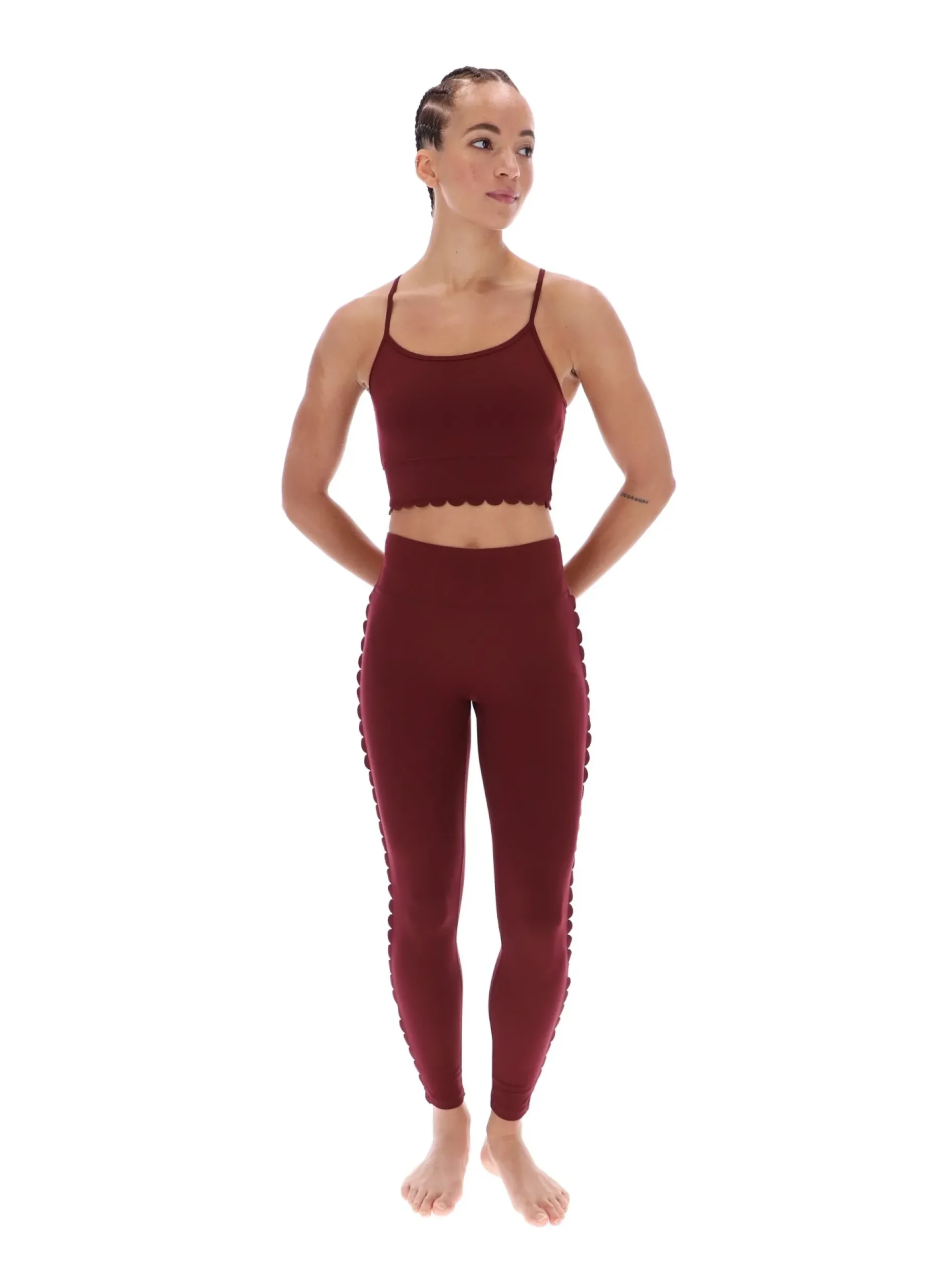 Komfortabler Yoga-Sport-BH mit Wellenkante