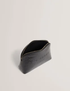 Kosmetiktasche aus Kunstleder in Kroko-Optik