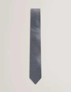Krawatte aus Seidensatin mit Mikro-Diamanten