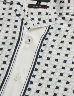 Kurzarmhemd mit Bordürenprint