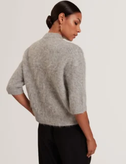 Kurzarmpullover aus Alpaka-Strick