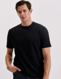 Kurzarm-T-Shirt aus Baumwolle mit lockerer Passform