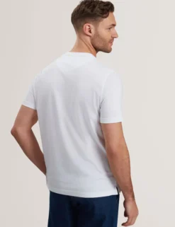 Kurzarm-T-Shirt mit Box-Print und Grafik