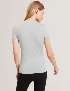 Kurzarm-T-Shirt mit weichem Griff und figurbetonter Passform