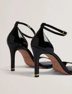 Lackleder-Sandalen mit Stilettoabsatz