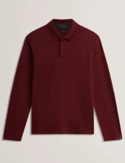 Langarm-Polohemd aus weichem Jersey