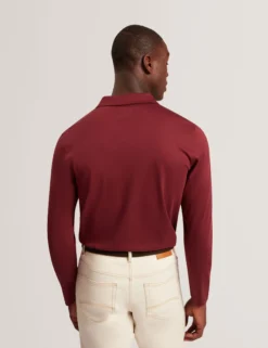Langarm-Polohemd aus weichem Jersey