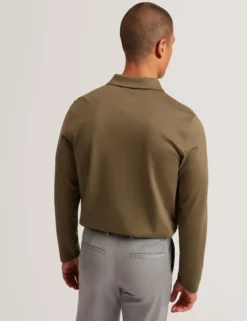Langarm-Polohemd aus weichem Jersey