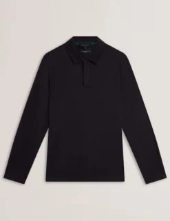 Langarm-Polohemd aus weichem Jersey