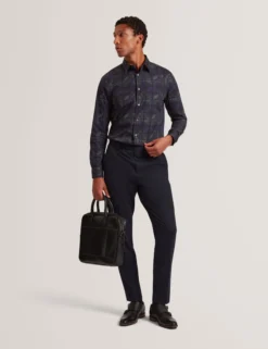 Langarmshirt mit Buntglas-Print