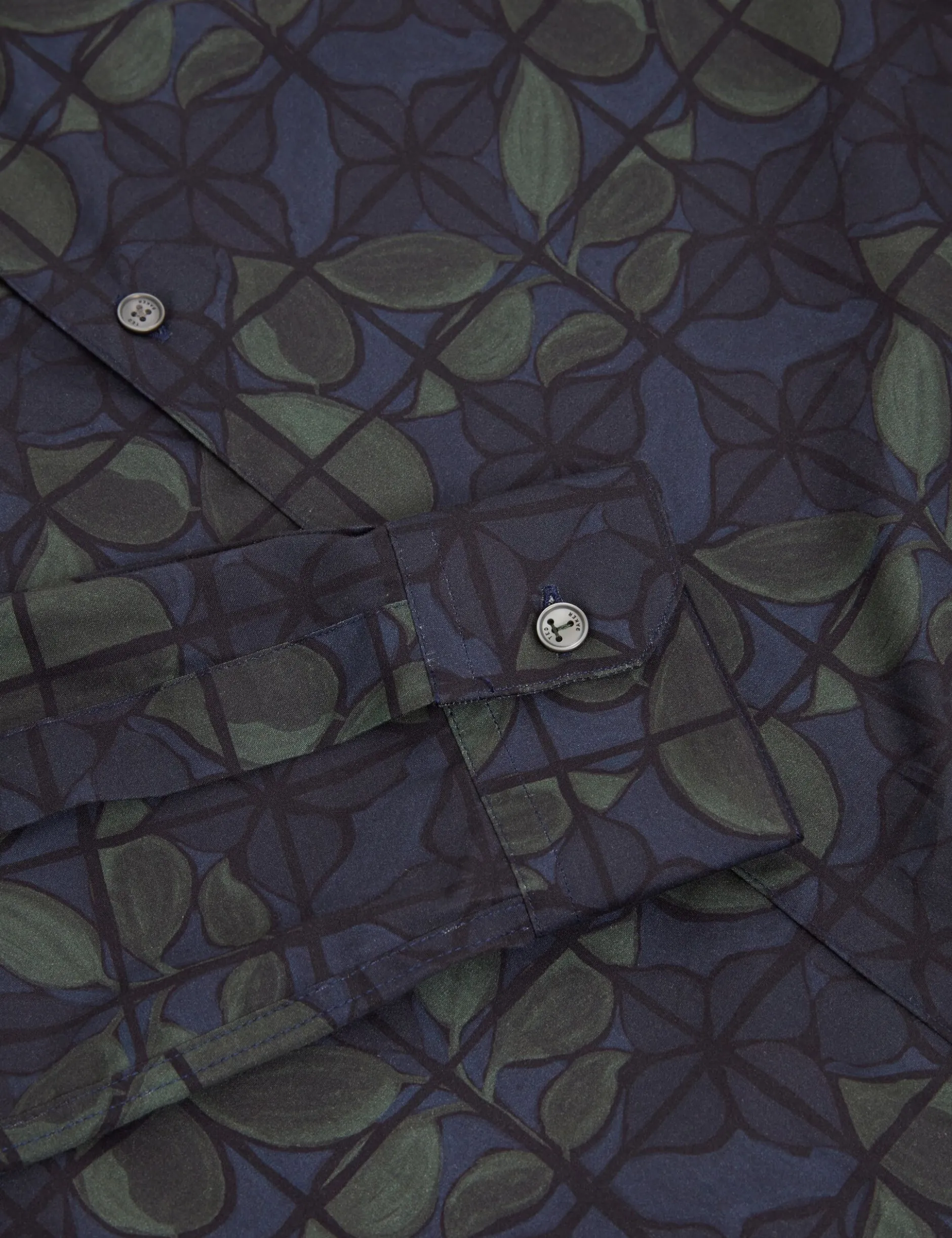 Langarmshirt mit Buntglas-Print