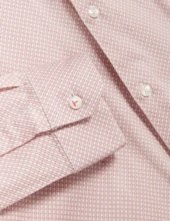 Langarm-Slim-Fit-Shirt mit Mikro-Geo-Print