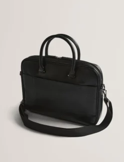 Laptoptasche aus Kunstleder mit Streifenmuster
