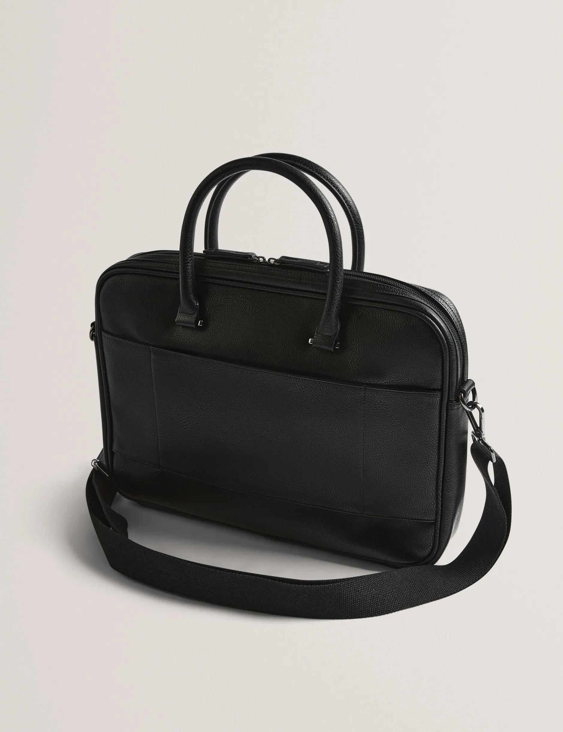 Laptoptasche aus Kunstleder mit Streifenmuster
