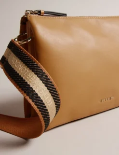 Leder-Umhängetasche mit Gurt