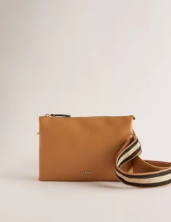 Leder-Umhängetasche mit Gurt