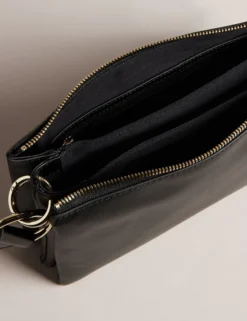 Leder-Umhängetasche mit Gurt