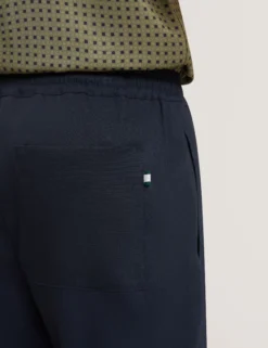 Lässige Hose aus Leinenmischgewebe mit Gummizug