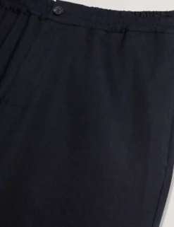 Lässige Hose aus Leinenmischgewebe mit Gummizug
