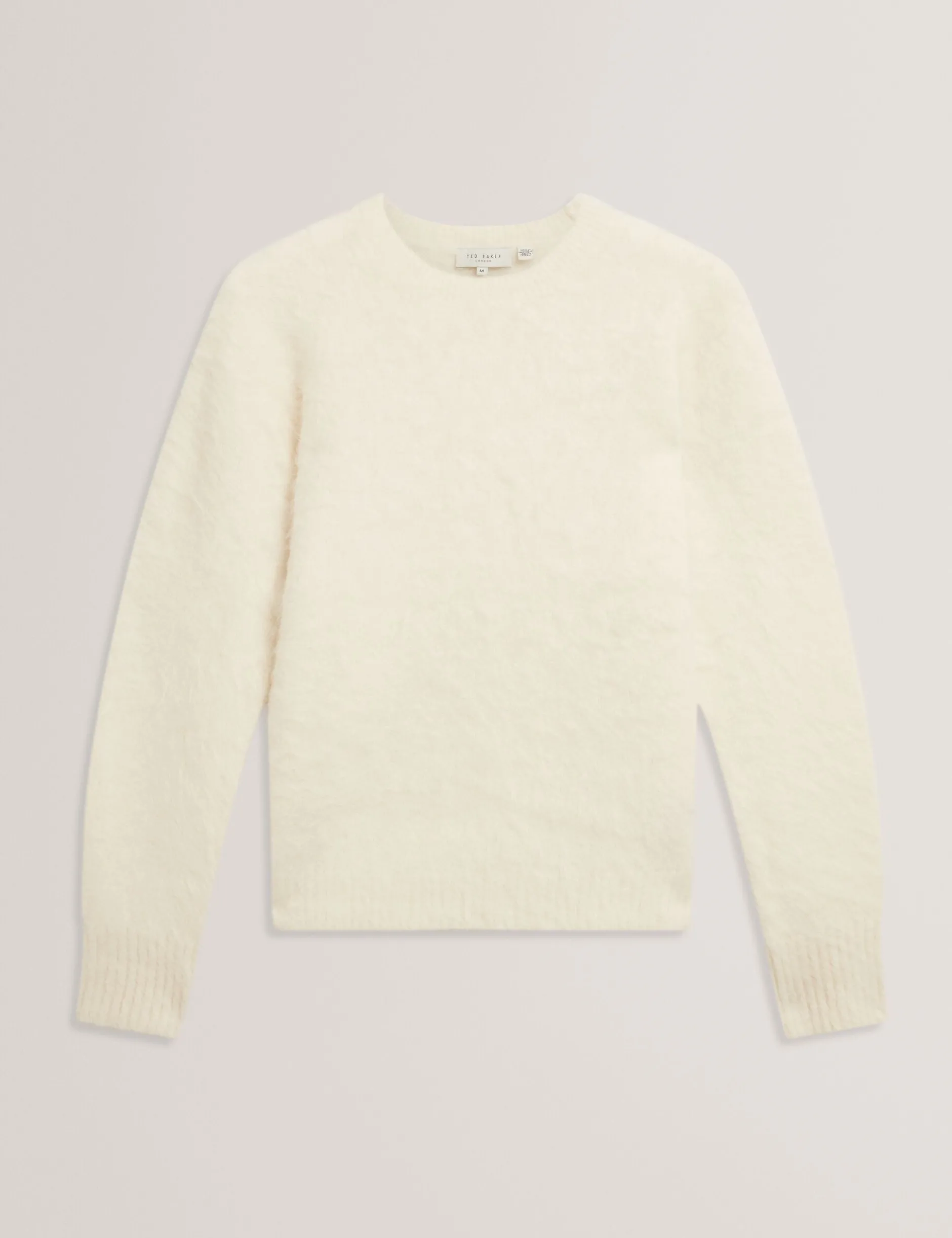 Lässiger Pullover aus gebürsteter Alpakawolle