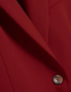 Lässiger, taillierter Blazer aus Wollmischung