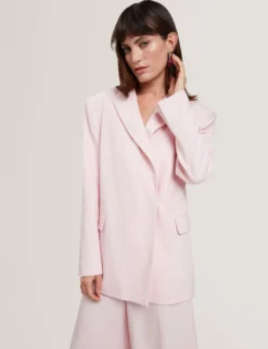 Lässiger Wickelblazer aus Webstoff