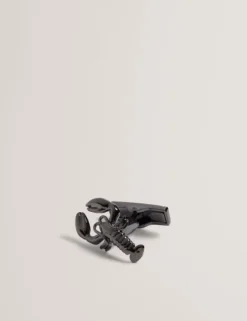 Manschettenknöpfe und Anstecknadel-Set mit Karabinerhaken