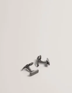 Manschettenknöpfe und Anstecknadel-Set mit Karabinerhaken