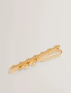 Manschettenknöpfe und Krawattennadel-Set mit gravierter Rose
