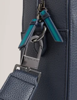 Marken-Laptoptasche aus PU-Leder mit Gurtband