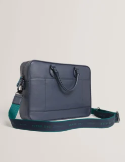 Marken-Laptoptasche aus PU-Leder mit Gurtband
